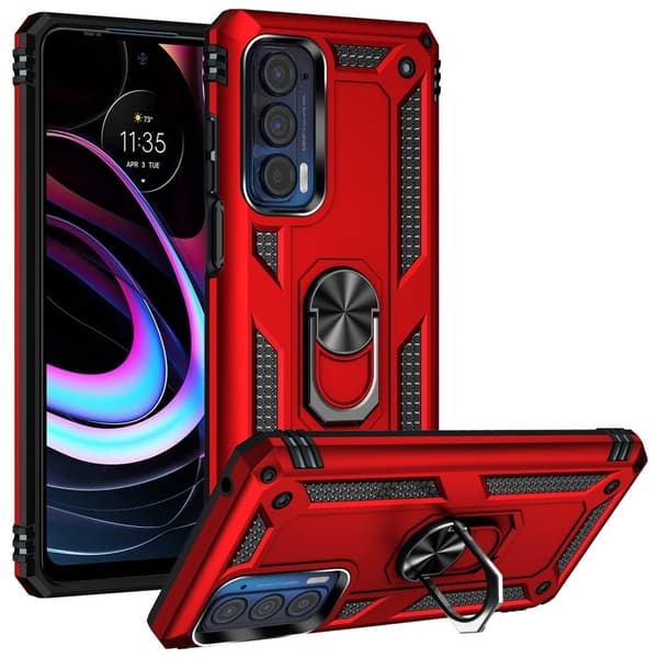 Bofink Combat Motorola Edge (2021) Etui - Rød Red