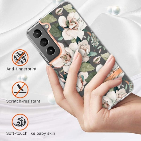 Erittäin ohut ja kestävä pehmeäkantinen Samsung Galaxy S22 Plus -puhelin - Vihreä Gardenia Green