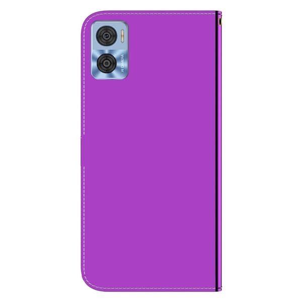 Mirror Motorola Moto E22i / E22 Flip Etui - Lilla Purple