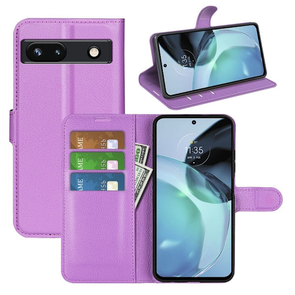 Klassisk Google Pixel 7a Flip Etui - Lilla Purple