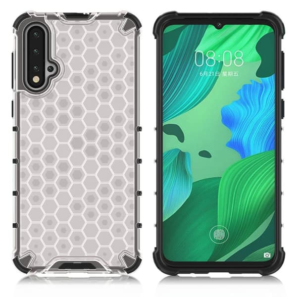 Bofink Honeycomb Huawei Nova 5 Cover - Hvid White