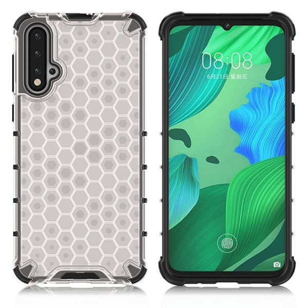 Bofink Honeycomb Huawei Nova 5 skal - Vit Vit