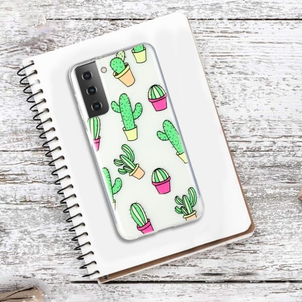 Deco Samsung Galaxy S21 Plus Etui - kaktus Green