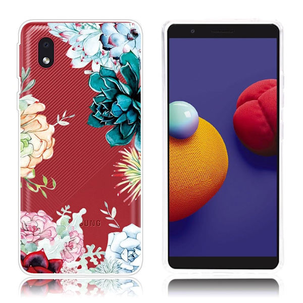 Deco Samsung Galaxy A01 Core Etui - Livlig Blomst Multicolor