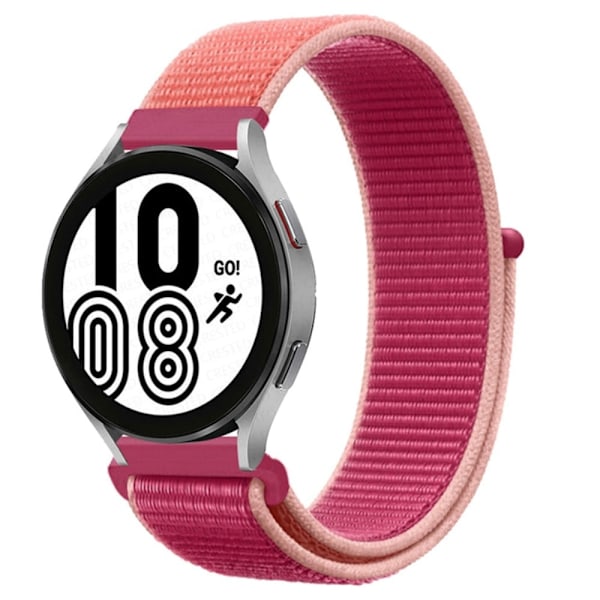 Garmin Vivoactive 4 vävt klockarmband i nylon - Granatäpple Färg Rosa