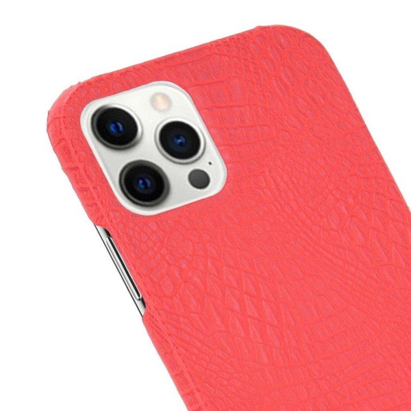 Croco etui - iPhone 12 Pro Max - Rød Red