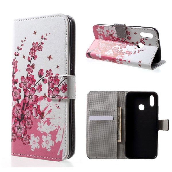 Huawei P20 Lite / Nova 3e mobilfodral i PU skyddar plånbok korth multifärg