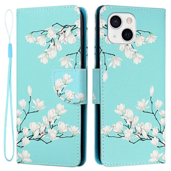 Wonderland iPhone 14 Plus Flippetui - Gardenia Blue