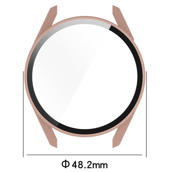 Huawei Watch GT 3 (46mm) TPU frame + tempered glass screen protector - Dark Green Grön