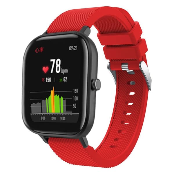 Amazfit GTS twill silikoni ranneke - Punainen Red