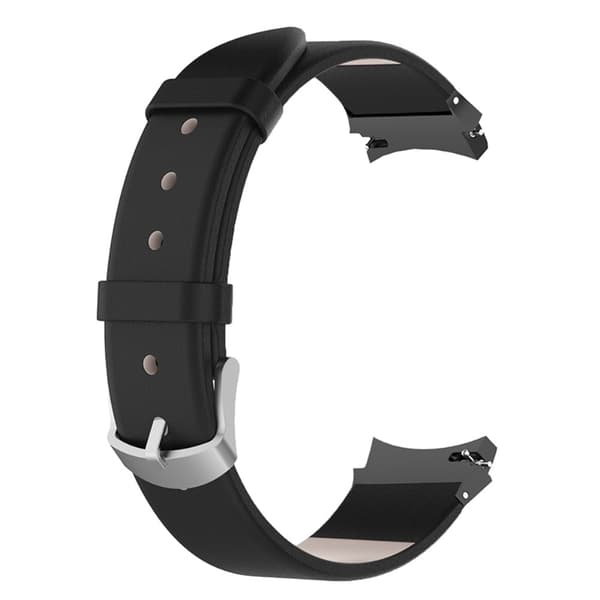 Samsung Galaxy Watch 5 (44mm) / (40mm) / 4 (44mm) / (40mm) Urrem i ægte læder - Sort Black