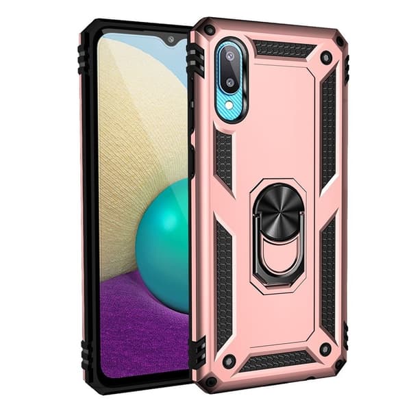 Bofink Combat Samsung Galaxy M02 / A02 Etui - Rødguld Pink