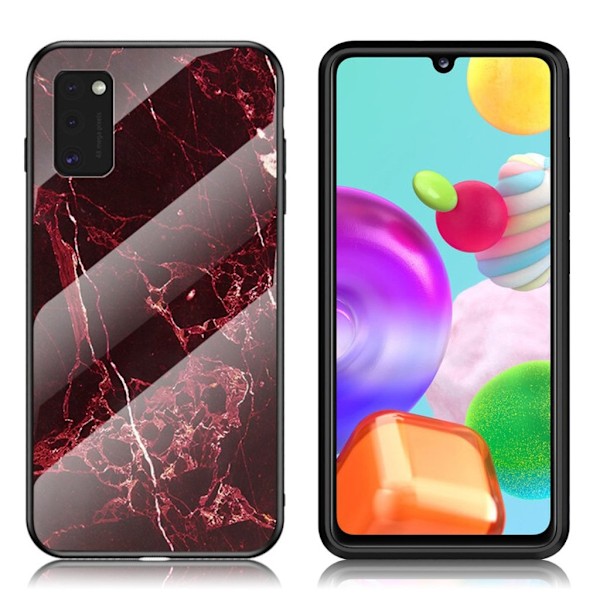 Fantasy Marble Samsung Galaxy A41 deksel - Rød Red