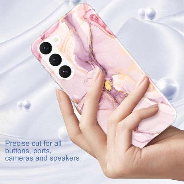 Marble Samsung Galaxy S23 Plus Suojakotelo - Pinkki Pink