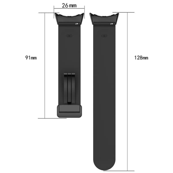 Google Pixel Watch kaksivärinen silikonikellon hihna - Musta / Vihreä Green