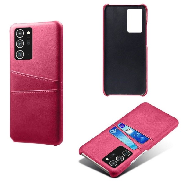 Dual Card Etui Samsung Galaxy Note 20 Ultra - Rose Pink