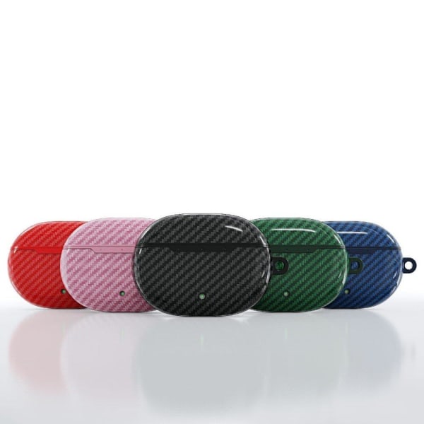 Beats Studio Buds kulfiber TPU-cover med karabinhage - Blå Blue