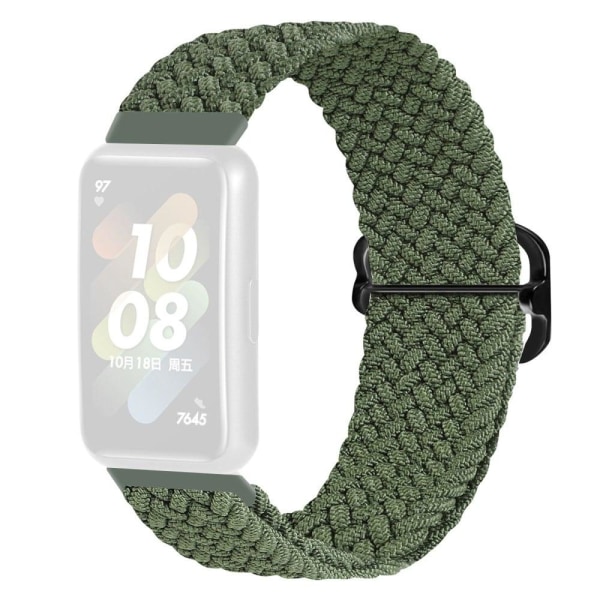 Huawei Band 7 weave style watch strap - Green Green