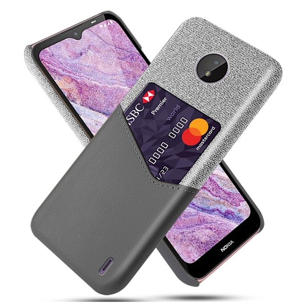 Bofink Nokia C10 Card Suojakuori - Harmaa Silver grey