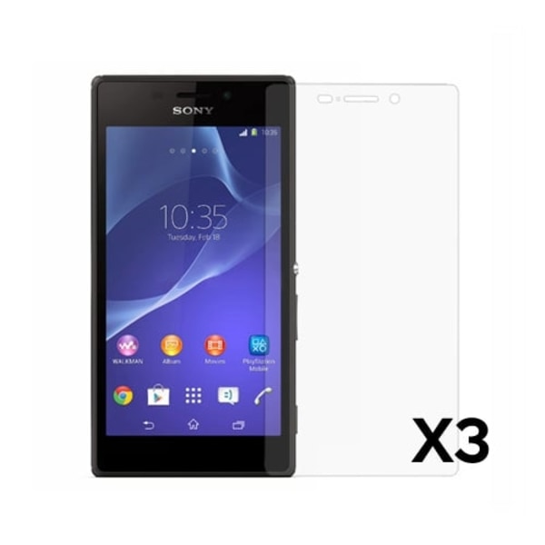 Displayskydd Til Sony Xperia M2 - 3 Stycken Transparent