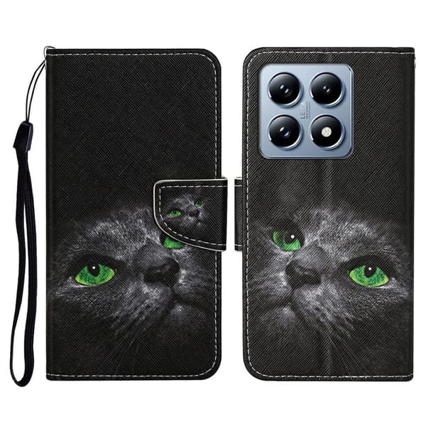 Wonderland Xiaomi 14T flip etui - Sort Kat Black