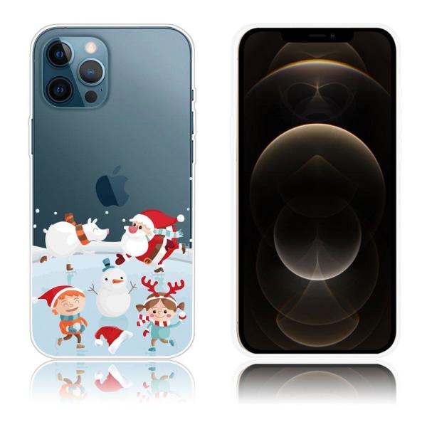 Christmas iPhone 12 Pro Max case - Christmas Elements White