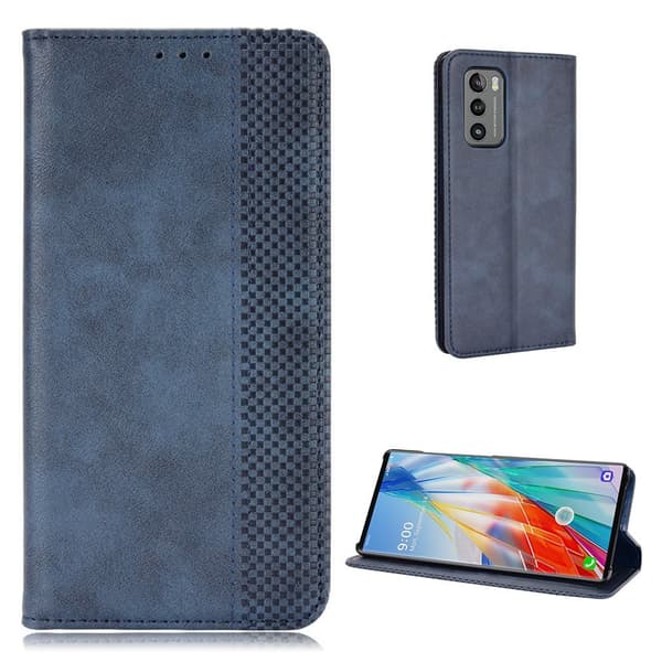 Bofink Vintage LG Wing 5G læder etui - blå Blue