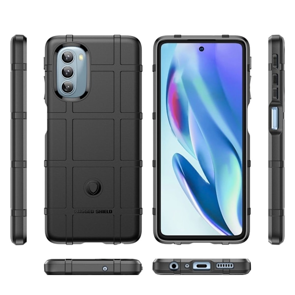 Rugged Shield Etui Motorola Moto G51 - Sort Black