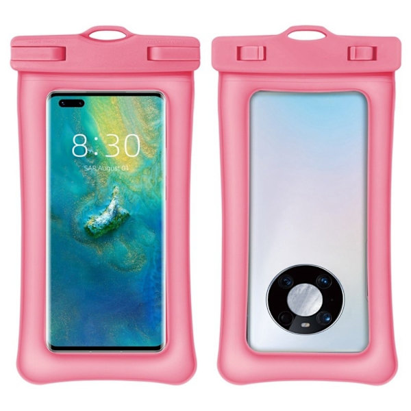 Universal waterproof pouch for smartphone with strap - Pink Pink