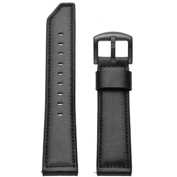 Samsung Gear S3 / S3 Frontier klockarmband i äkta läder - Svart Svart