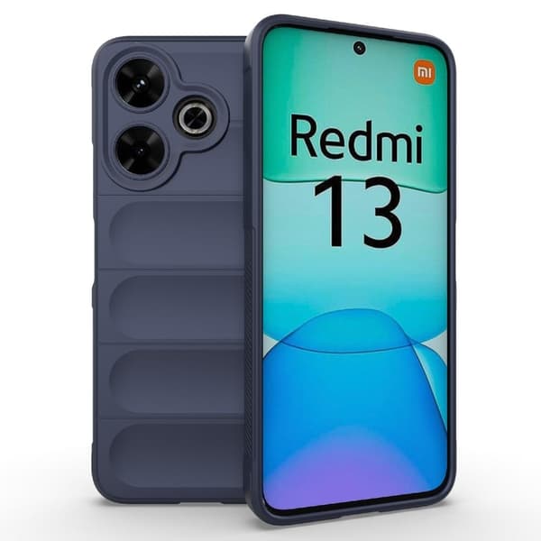 Blødt grebsformet Xiaomi Redmi 13 / Xiaomi Redmi Note 13R cover - Mørkeblå Blue