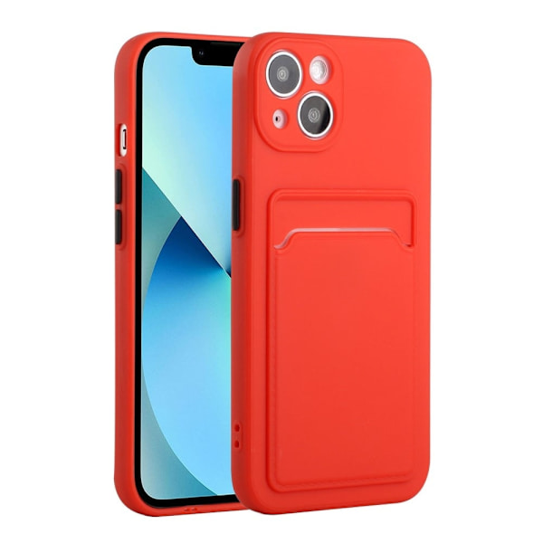 Kortholdercover til iPhone 13 Mini - Rød Red
