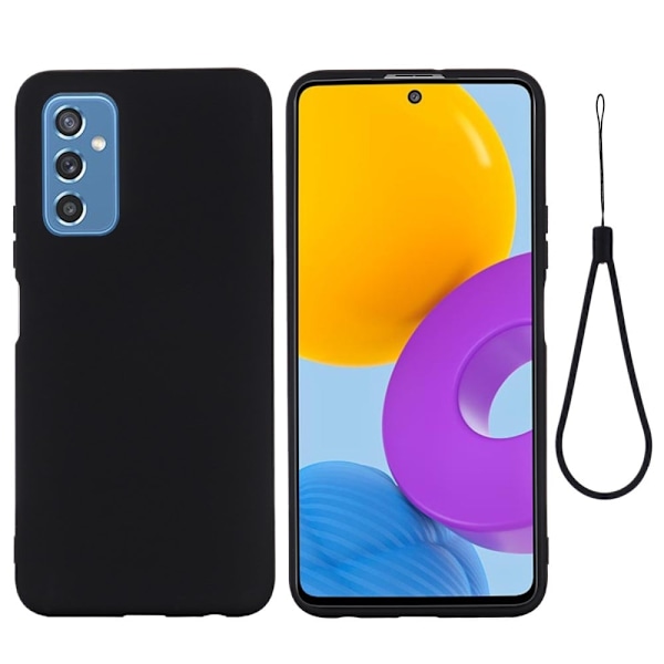 Matta nestesilikoninen kuori Samsung Galaxy M52 5G - Musta Black