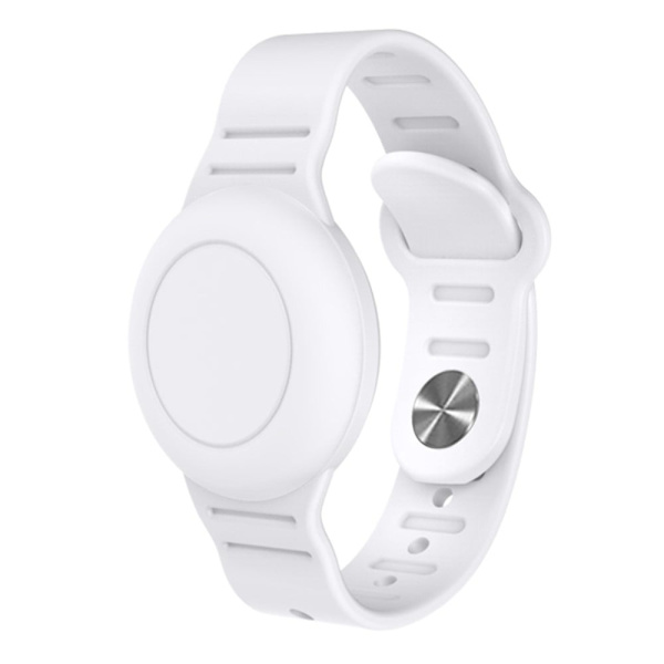 AirTags silikoniranneke - Valkoinen White