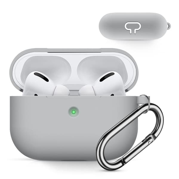 AirPods Pro tykt silikoneetui - Brostensfarve Silver grey