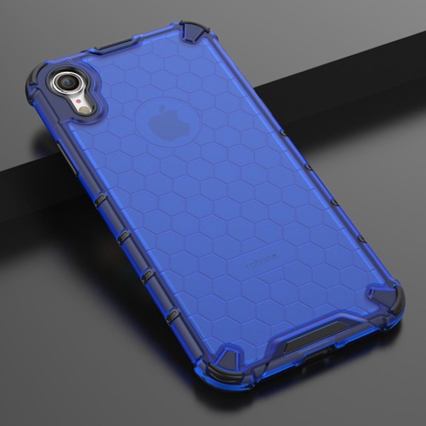 Bofink Honeycomb iPhone Xr etui - Blå Blue