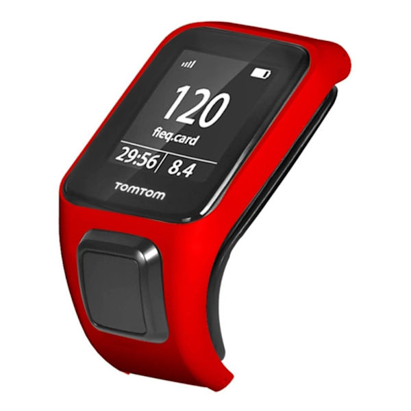 TomTom Runner 3 / Adventurer Watch Bumper Case Hard Bumpresistent Cover Frame - Rød Red
