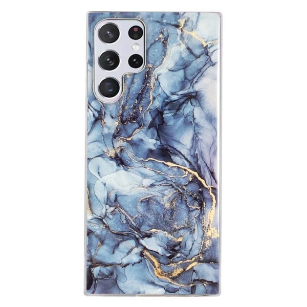Marmormotiv Samsung Galaxy S23 Ultra skal - Grå Silvergrå