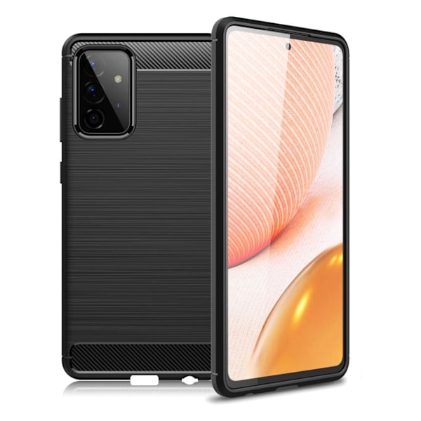 Carbon Flex Samsung Galaxy A52 5G kotelot - Musta Black