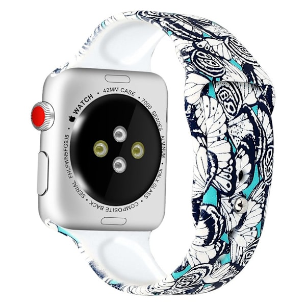Apple Watch serie 4 40 mm mønstret urrem - Stil E Multicolor