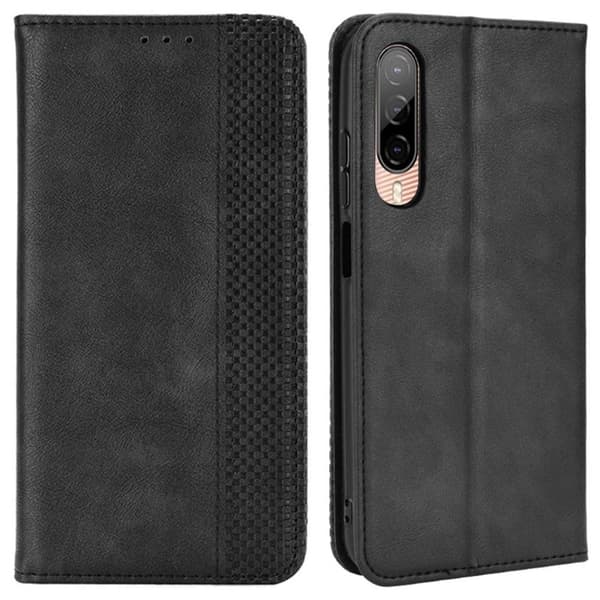 Bofink Vintage HTC Desire 22 Pro Læretui - Svart Black