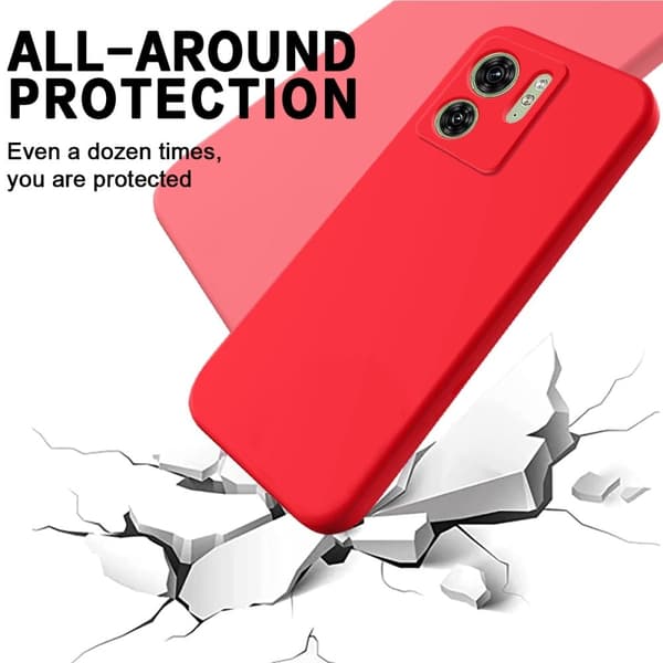 Matte Liquid silikone cover til Motorola Edge 40 - Rød Red