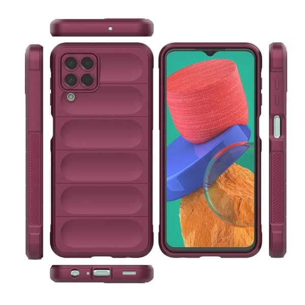 Blødt grebsformet cover til Samsung Galaxy M33 5G - Rød Red