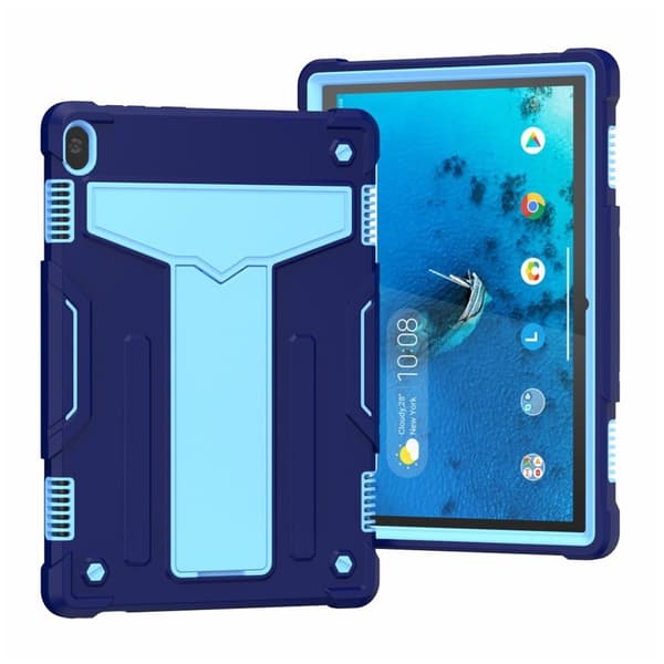 Lenovo Tab M10 silikone-hybrid-etui - Blå / Mørkeblå Blue