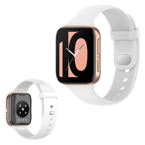 Oppo Watch (41mm) simple silikone rem - hvid White