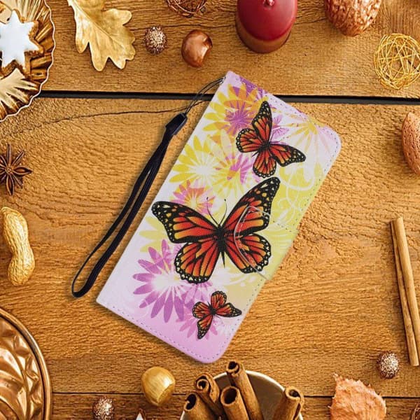 Wonderland Samsung Galaxy S20 Plus Flippetui - Gule Sommerfugler Yellow