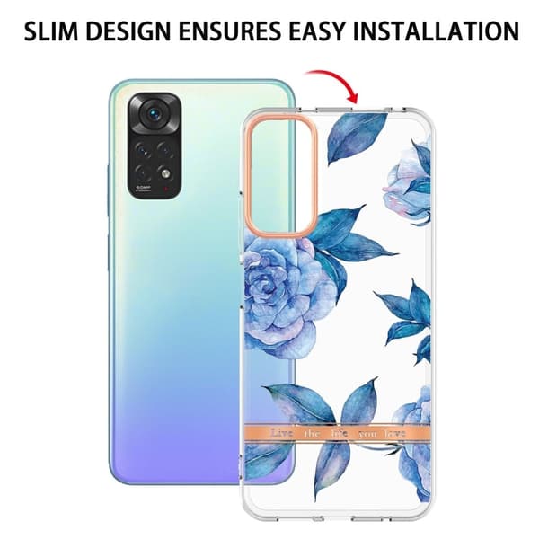 Supertynt og slitesterkt softcover for Xiaomi Redmi Note 11S / Note 11 - Blå Pion Blue