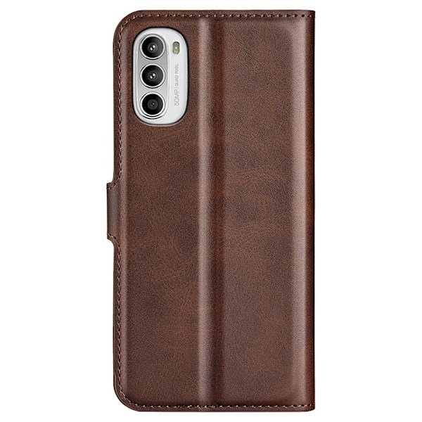 Classic Motorola Moto G52 / Motorola Moto G82 flip kuoret - Ruskea Brown