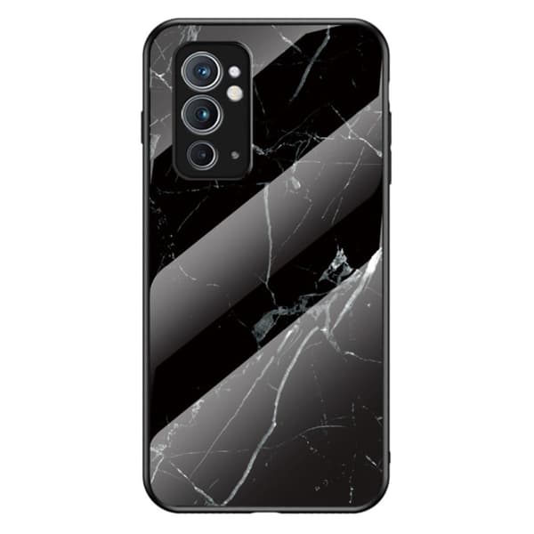 Fantasy Marble OnePlus 9RT 5G Deksel - Svart Klinkekule Black