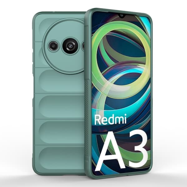 Blødt grebsformet Xiaomi Redmi A3 cover - Grøn Green
